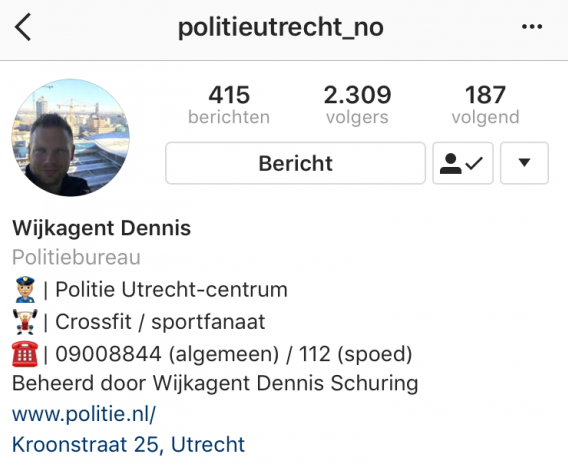 politie instagram