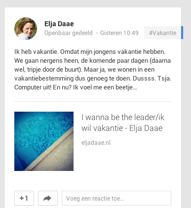 Google+ update Elja